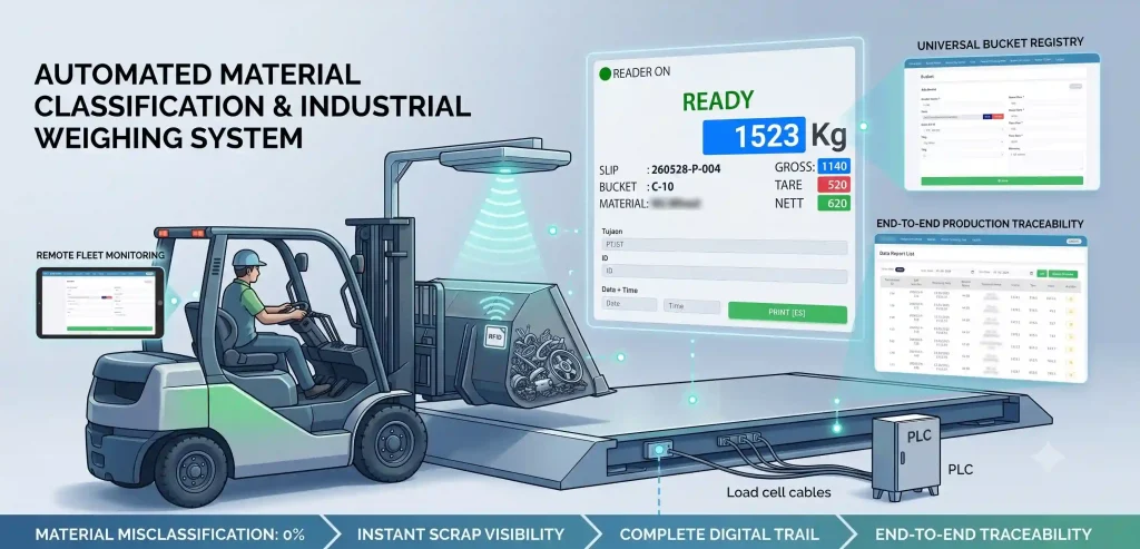 Automated Material Classification & Industrial Weighing System - Portfolio Project