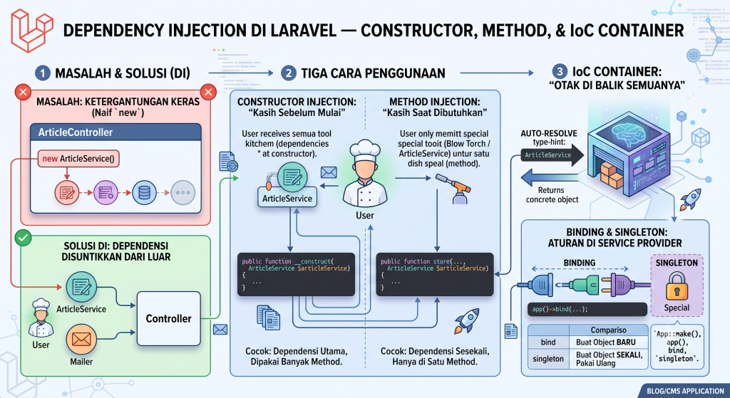 Request Lifecycle Laravel — dari HTTP Masuk sampai Response Keluar - Portfolio Project