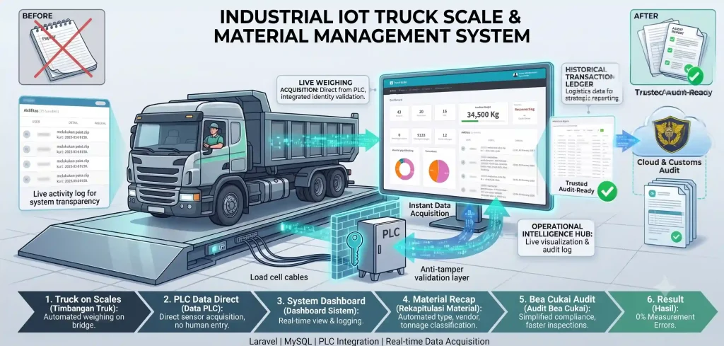 Industrial IoT Truck Scale & Material Management System - Portfolio Project